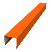 Стойка боковая крепежная для забора жалюзи Palermo 0,45 PE RAL 2004 оранжевый (2м) Центр Кровли