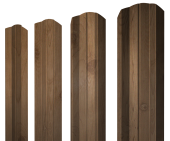 Штакетник М-образный А фигурный 0,45 Print Premium Pine Wood Fresh Центр Кровли