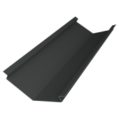 Планка ендовы нижней для композитной черепицы 140х140 0,5 Velur X RAL 7016 антрацитово-серый (3м) Центр Кровли