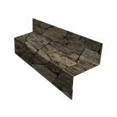 Отлив межэтажный 45 0,45 Print Elite King Stone TwinColor (2м) Центр Кровли