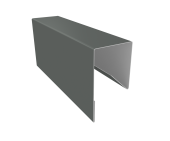 картинка Планка П-образная заборная 17 0,45 PE с пленкой RAL 7005 мышино-серый (3м) Центр Кровли Планка П-образная заборная 17 0,45 PE с пленкой RAL 7005 мышино-серый (3м) Центр Кровли