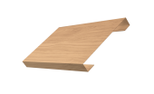 Ламель лицевая 150 забора жалюзи Texas 0,45 Print Elite с пленкой Honey Wood TwinColor Центр Кровли