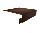 Планка околооконная сложная Экобрус Grand Line 250х50х25 0,45 Print Elite Choco Wood TwinColor (3м) Центр Кровли