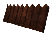 Профнастил С20A фигурный 0,45 Print Premium Cherry Wood Fresh TwinColor Центр Кровли