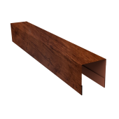 Планка боковая для забора из сайдинга (Блок-хаус new) 0,45 Print Premium Cherry Wood Fresh TwinColor (2,06м) Центр Кровли