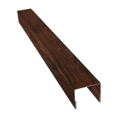 Планка П-образная заборная 24 0,45 Print-Double Premium Cherry Wood Dark F (3м) Центр Кровли
