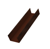 Стойка жалюзи Milan,Tokyo 0,45 Print Elite Cherry Wood TwinColor (2м) Центр Кровли