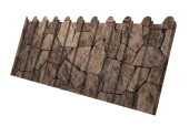 Профнастил С8A v01 фигурный 0,45 Print Elite King Stone TwinColor Центр Кровли