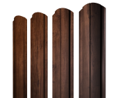 Штакетник Полукруглый Slim фигурный 0,45 Print-Double Premium Cherry Wood Fresh Центр Кровли