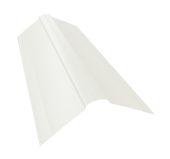 Планка конька фигурного 150x150 0,45 Drap TX RAL 9003 сигнальный белый (2м) Центр Кровли