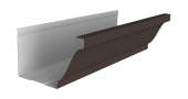 Желоб прямоугольный Vortex Lite Matt 130мм 3м RR 32 темно-коричневый Центр Кровли