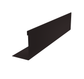 Нащельник 125 Texas 25х35 0,45 Drap-double TX RAL 9005 черный (L2,0) Центр Кровли