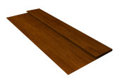 Планка стартовая БХ new 0,45 Print-Double Premium Golden Wood Intense F (3м) Центр Кровли