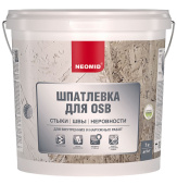 Шпатлевка NEOMID для плит OSB, 7 кг, готовый (пластиковое ведро) Центр Кровли