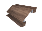 Планка угла внутреннего сложного Экобрус Grand Line 0,45 Print Premium Almond Wood Fresh (2м) Центр Кровли