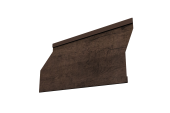 Ламель забора жалюзи Milan Slim 0,45 Print Elite с пленкой Antique Wood TwinColor Центр Кровли