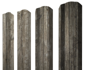Штакетник М-образный А фигурный 0,45 Print Elite Nordic Wood TwinColor Центр Кровли