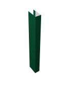 Стойка Texas 0,5 Satin RAL 6005 зеленый мох (для калиток и ворот) (2,5м) Центр Кровли