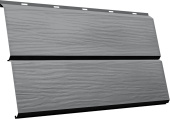 Сайдинг металлический ЭкоБрус 3D Grand Line 0,45 Drap ТХ с пленкой RAL 7004 сигнальный серый Центр Кровли