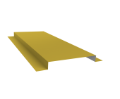 Планка кожуха сегментного 150 0,45 PE с пленкой RAL 1018 цинково-желтый (2м) Центр Кровли