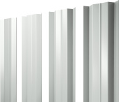 Штакетник М-образный B с прямым резом Grand Line 0,45 Drap TX RAL 9003 сигнальный белый Центр Кровли