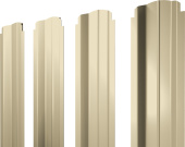 Штакетник П-образный B фигурный Grand Line 0,5 Satin RAL 1015 светлая слоновая кость Центр Кровли