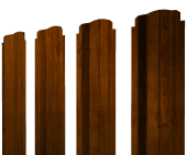 Штакетник П-образный В фигурный 0,45 Print Premium Golden Wood Intense FTC Центр Кровли