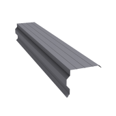 Планка торцевая фигурная 90х110 0,4 PE с пленкой RAL 7004 сигнальный серый (3м) Центр Кровли