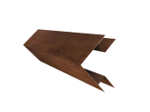 Планка угла внешнего сложного БХ new 0,45 Print Premium Golden Wood Fresh TwinColor (2м) Центр Кровли