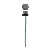 Саморез кровельный Daxmer 4,8х70 (100шт) сверло №1 RAL 9006 Центр Кровли