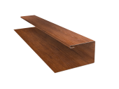 Планка П-образная Экобрус Grand Line 0,45 Print-Double Premium Golden Wood Fresh (3м) Центр Кровли