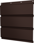 Софит металлический Классик Grand Line без перфорации 0,4 PE с пленкой RAL 8017 шоколад Центр Кровли