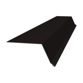 Планка капельник 100х55 0,45 Drap ST RAL 9005 черный (3м) Центр Кровли