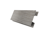 Планка H-образная БХ new 0,45 Print Elite Snow Wood TwinColor (2м) Центр Кровли