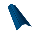 Планка конька фигурного 70x70 0,4 PE с пленкой RAL 5005 сигнальный синий (2м) Центр Кровли