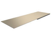 Планка финишная 48х25 0,5 Satin с пленкой RAL 1015 светлая слоновая кость (3м) Центр Кровли