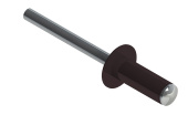 Заклёпка вытяжная Daxmer 4,8х12 RAL 3007 (500 шт) сталь/сталь Центр Кровли