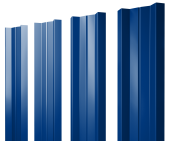 Штакетник М-образный А с прямым резом 0,45 PE RAL 5002 ультрамариново-синий Центр Кровли