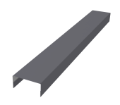 Крышка забора для горизонтального монтажа штакетника 0,5 Satin RAL 7004 сигнальный серый (2м) Центр Кровли