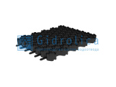 Решетка газонная Gidrolica Eco Normal РГ-53.43.3,5 - пластиковая черная (610) Центр Кровли