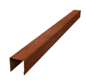 Планка вертикальная лицевая для забора жалюзи Palermo 0,45 Print-Double Premium Golden Wood Fresh (1,8м) Центр Кровли