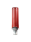 Выход вентиляции Krovent Pipe-VT 150/700 изолированный красный Центр Кровли