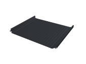 Кликфальц Pro Gofr Grand Line 0,5 Rooftop Бархат с пленкой на замках RAL 7024 мокрый асфальт Центр Кровли