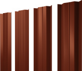 картинка Штакетник М-образный B с прямым резом Grand Line 0,5 Satin Matt RAL 8004 терракота Центр Кровли Штакетник М-образный B с прямым резом Grand Line 0,5 Satin Matt RAL 8004 терракота Центр Кровли