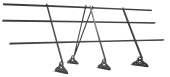Ограждение кровельное на фальц Grand Line 1,2х3 RAL 7040 Центр Кровли