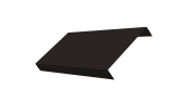 Ламель обратная 150 забора жалюзи Texas 0,45 Drap-double TX RAL 9005 черный Центр Кровли