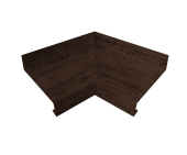 Угол отлива внутренний 200 0,45 Print-Double Premium с пленкой Antique Wood Центр Кровли