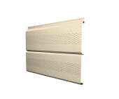 Софит ЭкоБрус 0,345 Grand Line с перфорацией 0,45 Print Elite Milky Wood TwinColor Центр Кровли