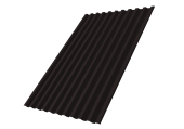 Профнастил С21R 0,5 Satin с пленкой RAL 9005 черный Центр Кровли