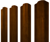 Штакетник М-образный B фигурный 0,45 Print Premium Golden Wood Intense FTC Центр Кровли